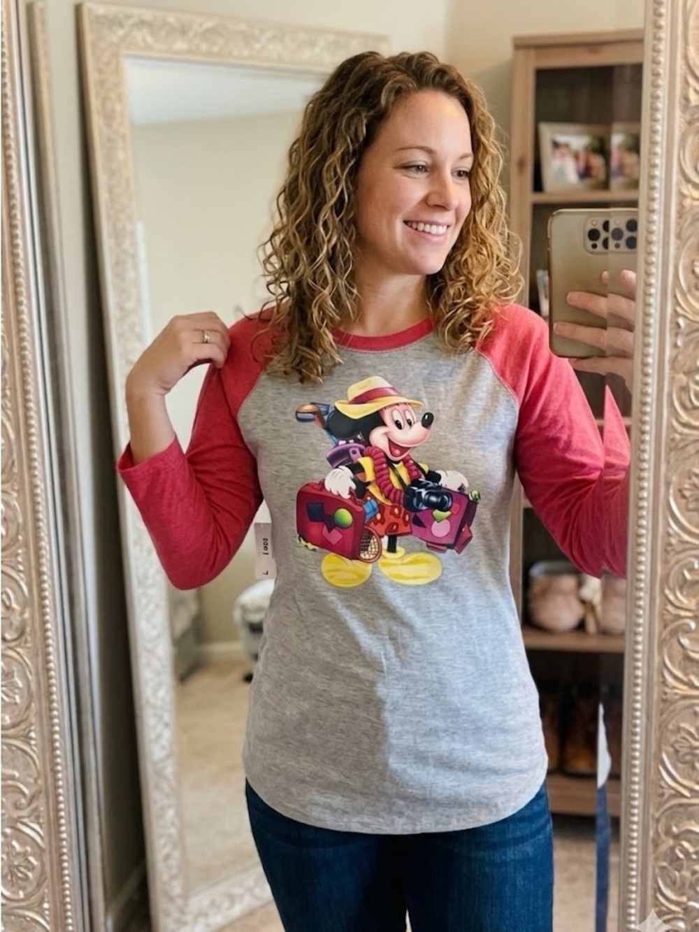 Disney Family Vacation 2019 Mickey Mouse Baseball Tee Size Large
